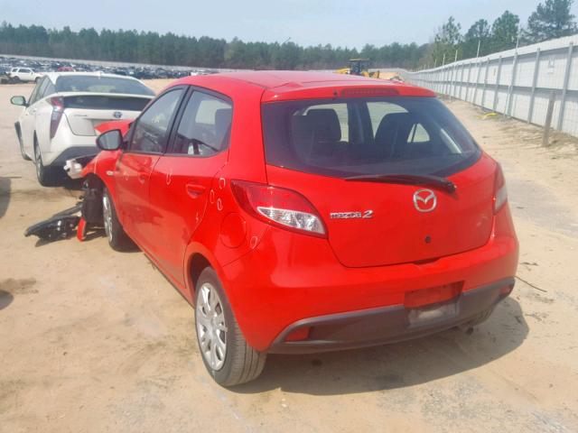 JM1DE1KY0E0180759 - 2014 MAZDA MAZDA2 SPO RED photo 3