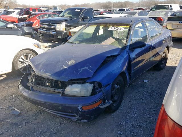 1Y1SK5261TZ053481 - 1996 GEO PRIZM BLUE photo 2