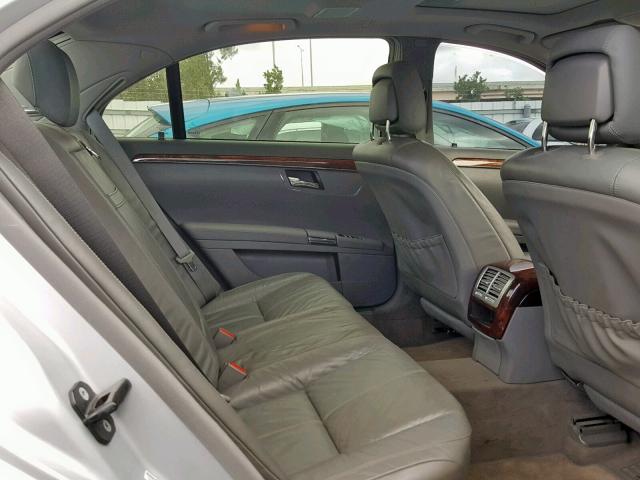 WDDNG71XX8A192206 - 2008 MERCEDES-BENZ S 550 SILVER photo 6