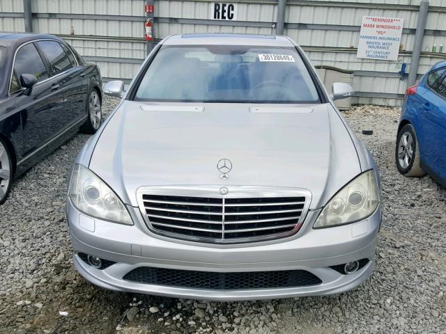 WDDNG71XX8A192206 - 2008 MERCEDES-BENZ S 550 SILVER photo 9