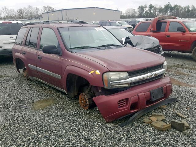 1GNDT13S542230209 - 2004 CHEVROLET TRAILBLAZE MAROON photo 1