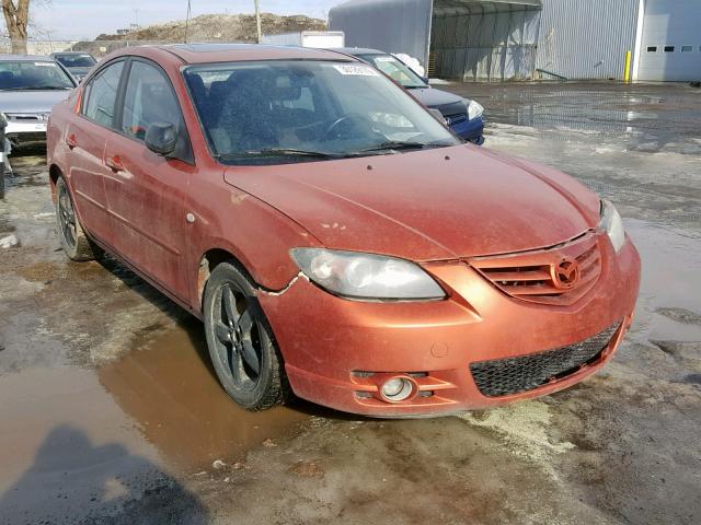 JM1BK123341157134 - 2004 MAZDA 3 S ORANGE photo 1