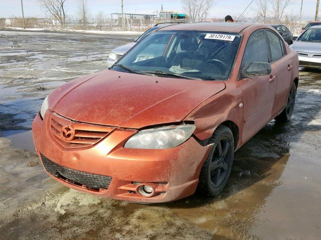 JM1BK123341157134 - 2004 MAZDA 3 S ORANGE photo 2