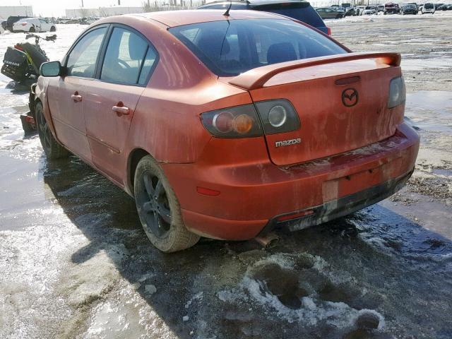 JM1BK123341157134 - 2004 MAZDA 3 S ORANGE photo 3