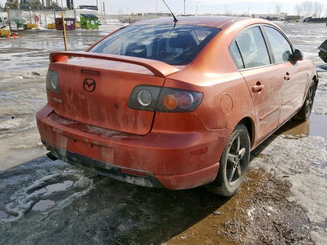 JM1BK123341157134 - 2004 MAZDA 3 S ORANGE photo 4