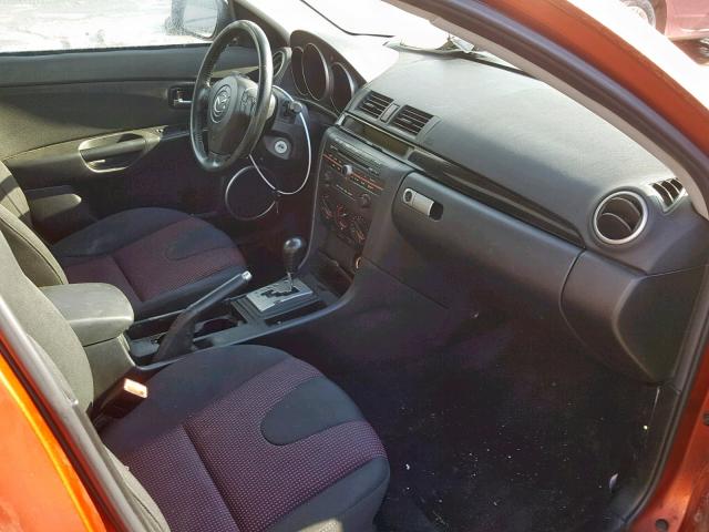 JM1BK123341157134 - 2004 MAZDA 3 S ORANGE photo 5