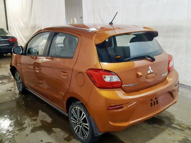 ML32A5HJ6JH004060 - 2018 MITSUBISHI MIRAGE GT ORANGE photo 3