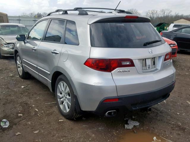 5J8TB1H2XBA000718 - 2011 ACURA RDX SILVER photo 3