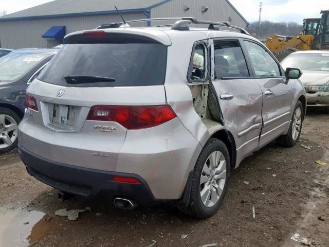 5J8TB1H2XBA000718 - 2011 ACURA RDX SILVER photo 4