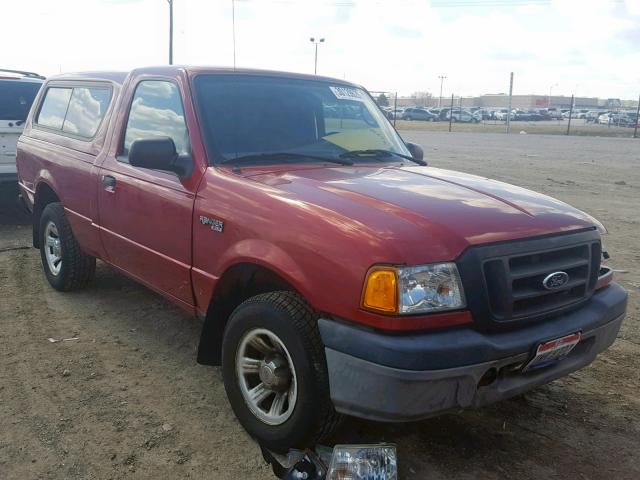 1FTYR10UX5PA59766 - 2005 FORD RANGER MAROON photo 1