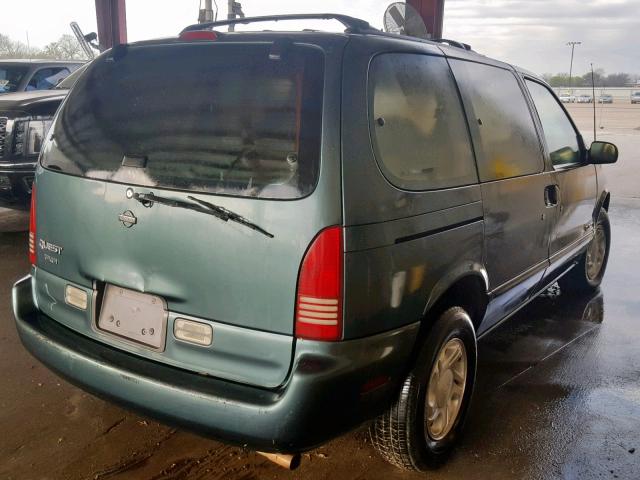 4N2DN1114VD847892 - 1997 NISSAN QUEST XE GREEN photo 4