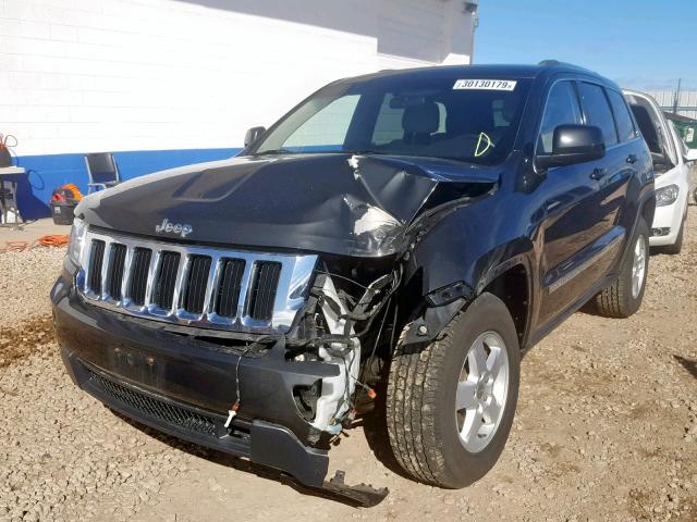 1J4RR4GG8BC654943 - 2011 JEEP GRAND CHER BLACK photo 2