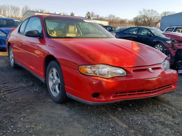 2G1WW15E439357655 - 2003 CHEVROLET MONTE CARL RED photo 1