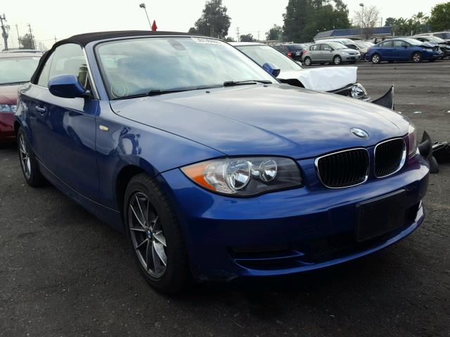 WBAUN1C51AVH81924 - 2010 BMW 128 I BLUE photo 1