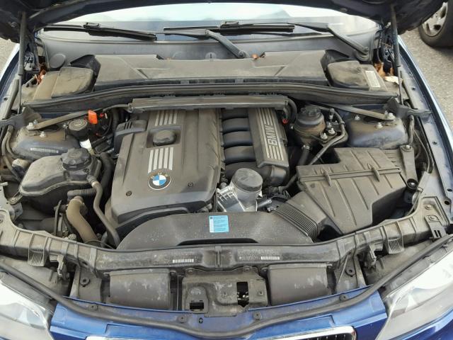 WBAUN1C51AVH81924 - 2010 BMW 128 I BLUE photo 7