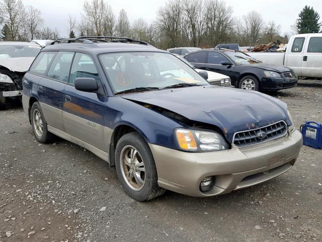 4S3BH675147640317 - 2004 SUBARU LEGACY OUT BLUE photo 1