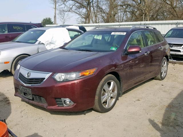 JH4CW2H64CC004327 - 2012 ACURA TSX TECH RED photo 2