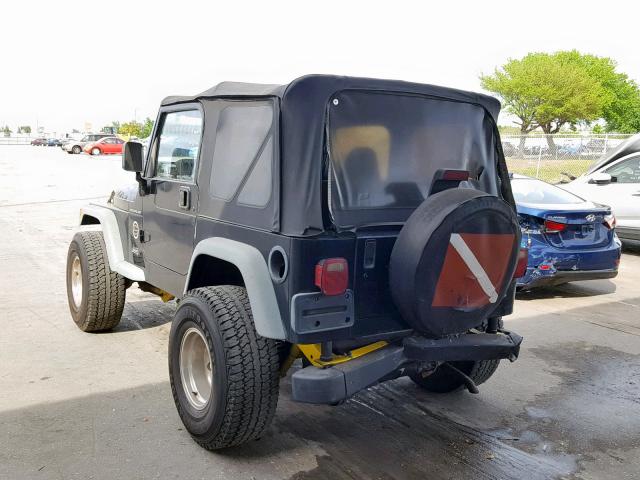 1J4FY29P4WP772431 - 1998 JEEP WRANGLER / BLACK photo 3