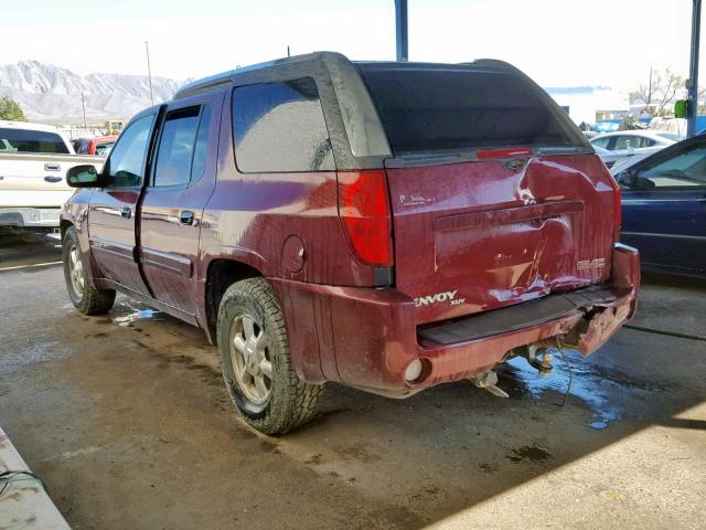 1GKET12SX46116881 - 2004 GMC ENVOY XUV MAROON photo 3