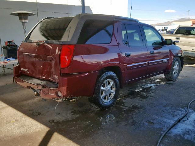 1GKET12SX46116881 - 2004 GMC ENVOY XUV MAROON photo 4