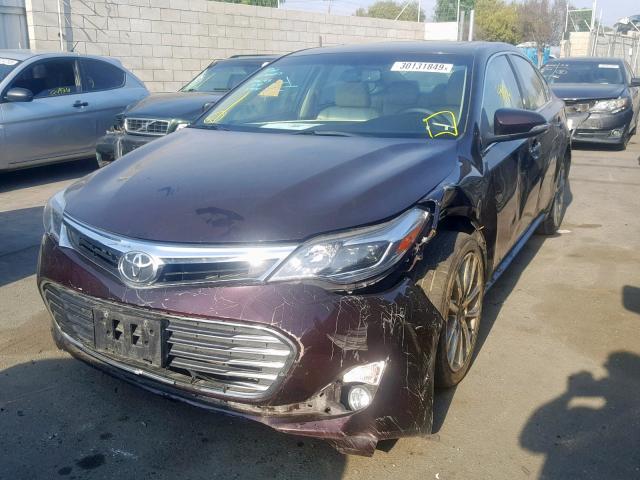 4T1BK1EB8EU131286 - 2014 TOYOTA AVALON BAS BURGUNDY photo 2