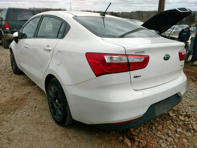 KNADM4A31G6564833 - 2016 KIA RIO LX WHITE photo 3