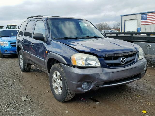 4F2YZ94144KM31810 - 2004 MAZDA TRIBUTE LX BLUE photo 1