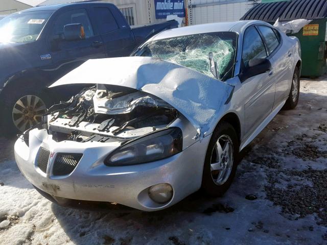 2G2WP522841357295 - 2004 PONTIAC GRAND PRIX SILVER photo 2