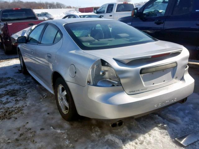 2G2WP522841357295 - 2004 PONTIAC GRAND PRIX SILVER photo 3