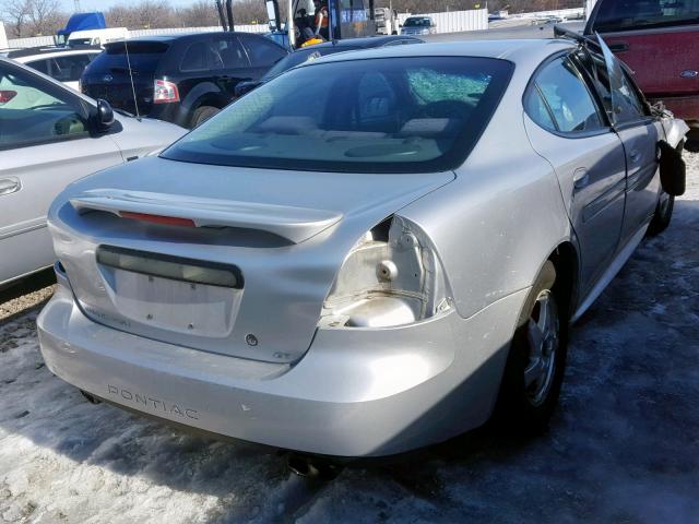 2G2WP522841357295 - 2004 PONTIAC GRAND PRIX SILVER photo 4