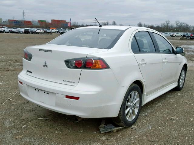 JA32U2FU8FU026655 - 2015 MITSUBISHI LANCER ES WHITE photo 4