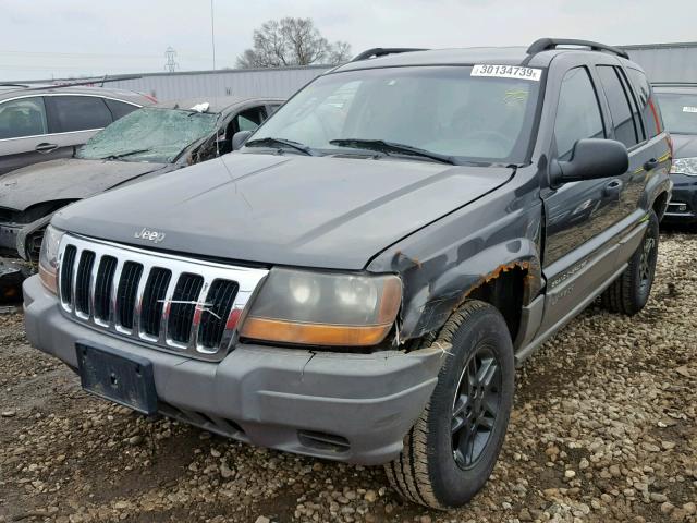 1J4GW48S02C314981 - 2002 JEEP GRAND CHER GRAY photo 2