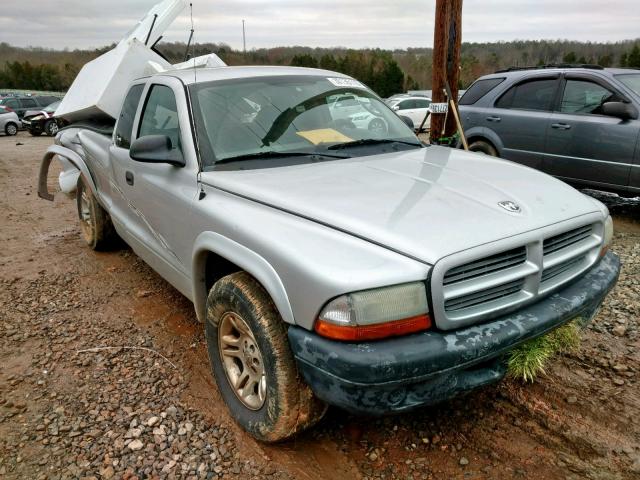 1D7HL12X23S196404 - 2003 DODGE DAKOTA SXT SILVER photo 1