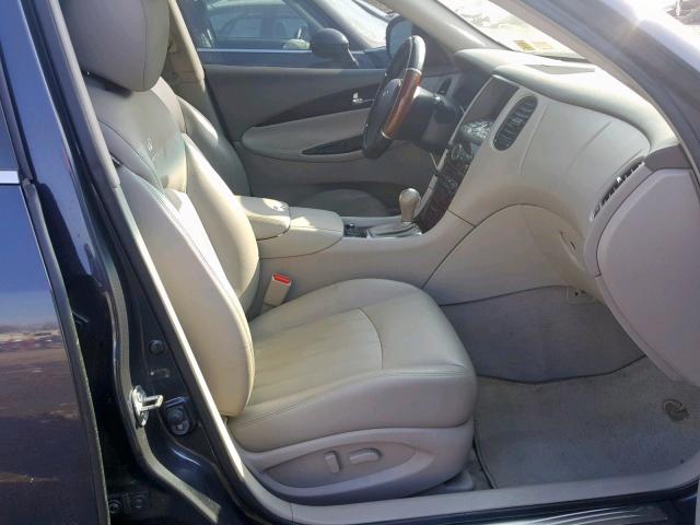 JN1AJ0HR4AM758005 - 2010 INFINITI EX35 BASE BLUE photo 5