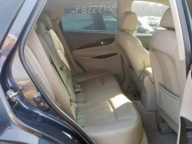 JN1AJ0HR4AM758005 - 2010 INFINITI EX35 BASE BLUE photo 6