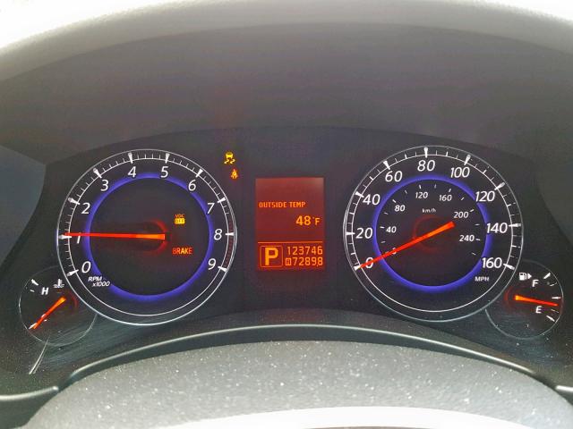 JN1AJ0HR4AM758005 - 2010 INFINITI EX35 BASE BLUE photo 8