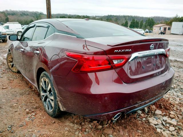 1N4AA6AP2GC448724 - 2016 NISSAN MAXIMA 3.5 RED photo 3