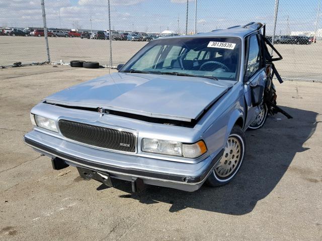 1G4AG85M6S6420271 - 1995 BUICK CENTURY SP BLUE photo 2