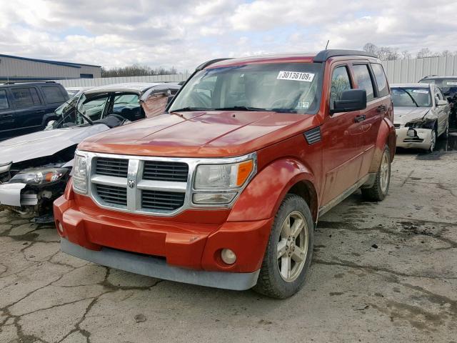 1D8GU58K47W566452 - 2007 DODGE NITRO SLT ORANGE photo 2