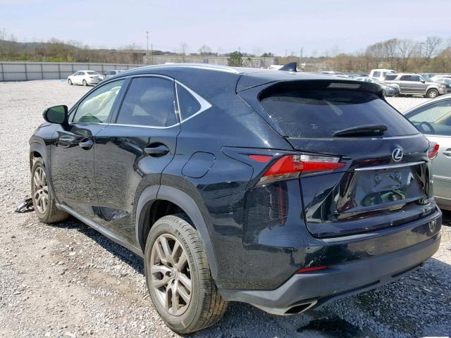 JTJYARBZ1F2014015 - 2015 LEXUS NX 200T BLACK photo 3