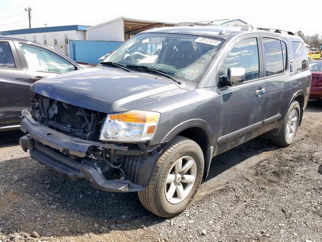 5N1AA0NC5CN603193 - 2012 NISSAN ARMADA SV GRAY photo 2