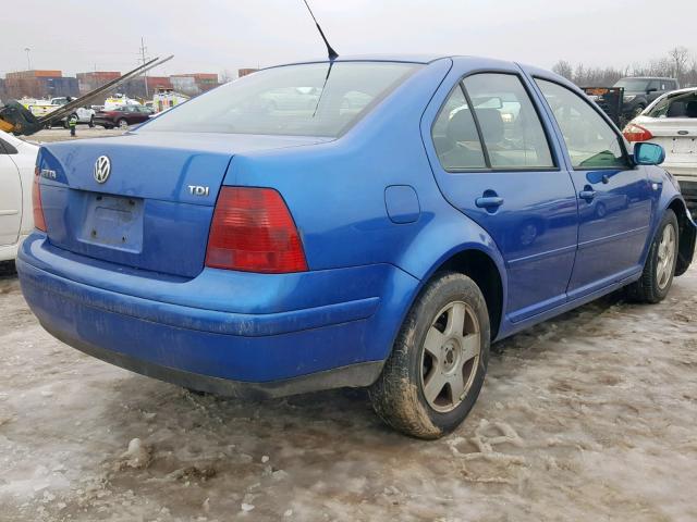 3VWSP69M01M085141 - 2001 VOLKSWAGEN JETTA GLS BLUE photo 4