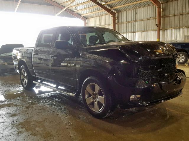 1C6RD6KT5CS169291 - 2012 DODGE RAM 1500 S BLACK photo 1