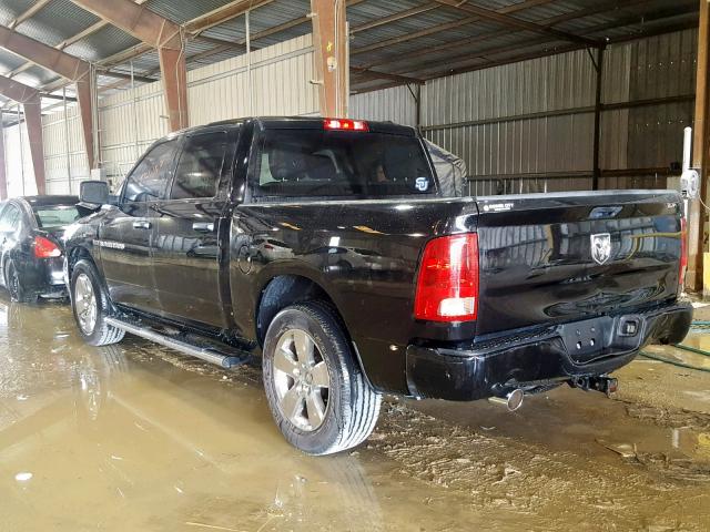 1C6RD6KT5CS169291 - 2012 DODGE RAM 1500 S BLACK photo 3