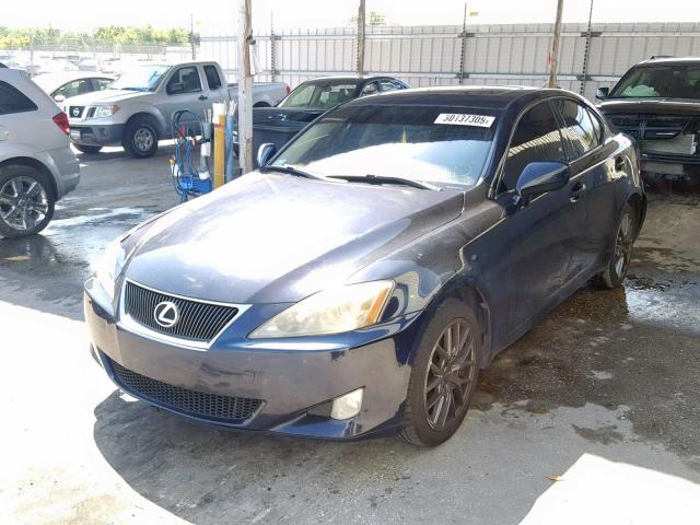 JTHCK262765003547 - 2006 LEXUS IS 250 BLACK photo 2