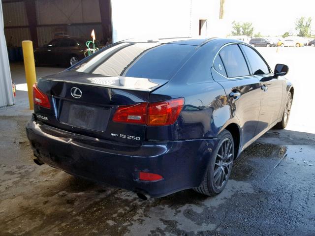 JTHCK262765003547 - 2006 LEXUS IS 250 BLACK photo 4