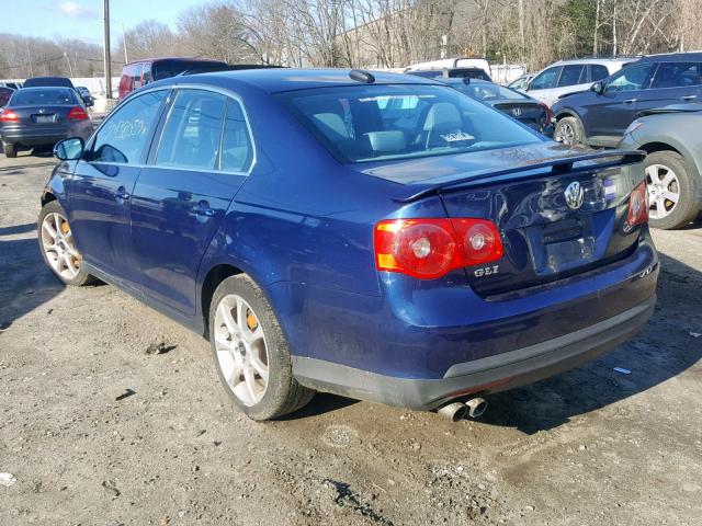 3VWXJ81K36M766611 - 2006 VOLKSWAGEN JETTA GLI BLUE photo 3