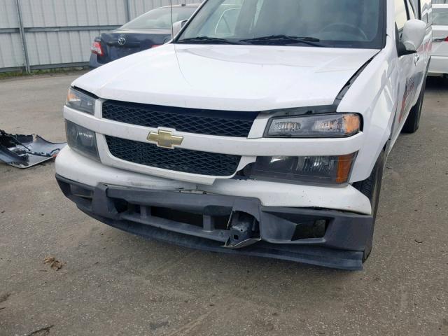 1GCESBFE5C8121790 - 2012 CHEVROLET COLORADO WHITE photo 9