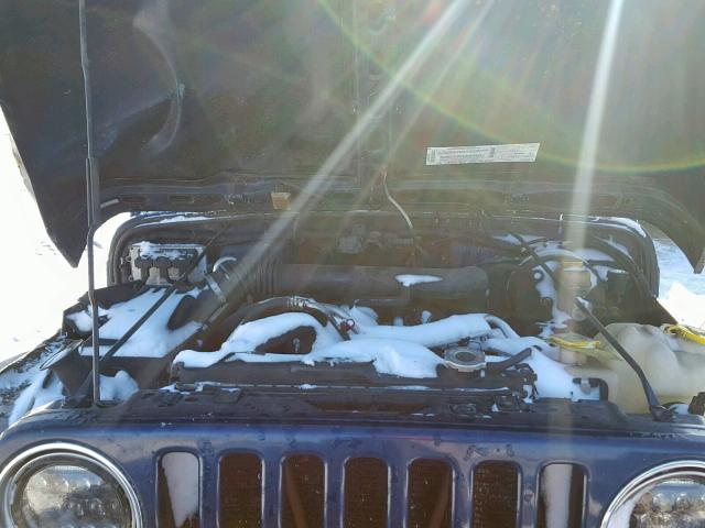 1J4FA39S93P363741 - 2003 JEEP WRANGLER C BLUE photo 7