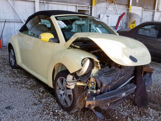 3VWRF31Y96M322943 - 2006 VOLKSWAGEN NEW BEETLE ყვითელი ფოტო 1